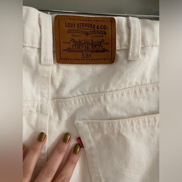 Vintage Levi’s 531 White Denim - Picture 3 of 6